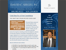 Tablet Screenshot of davidcsiegel.com